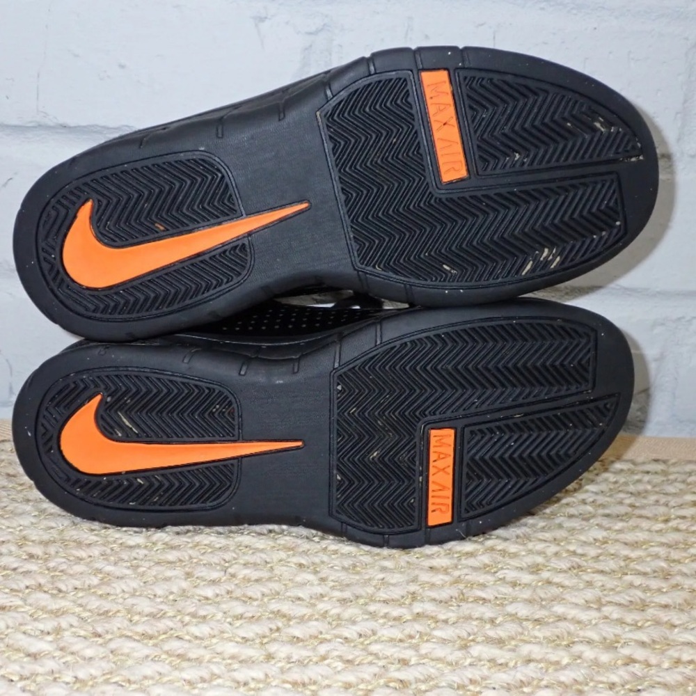 Nike Air Max Bizness Basketball Shoes Black Orange 324824-081 youth 6.5 - Picture 10 of 11
